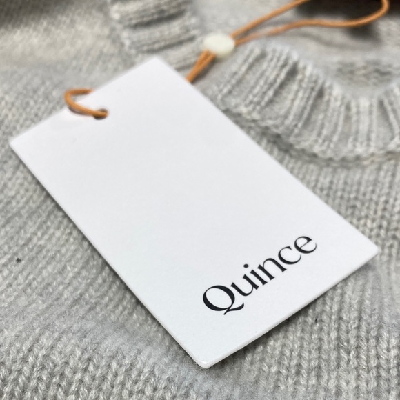 Quince Light Gray Cashmere Crewneck Sweater - M - Picture 6 of 6